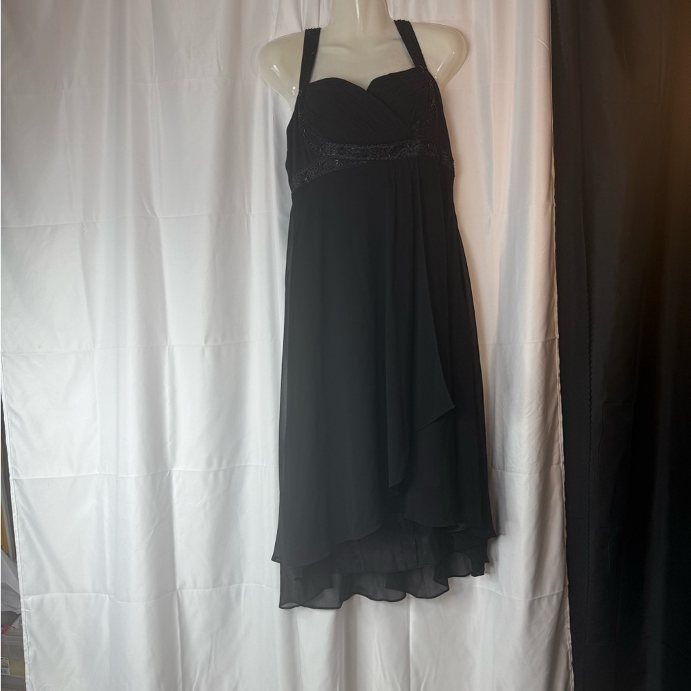 JCPenney Black High Low Halter Dress